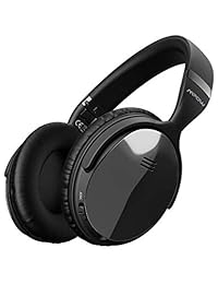 Mpow H5 [Gen 2] Auriculares de cancelación de ruido activo, graves profundos superiores ANC sobre oídos inalámbricos Bluetooth con micrófono, 30 horas de tiempo de reproducción, cómodos auriculares de proteína para PC   teléfono celular