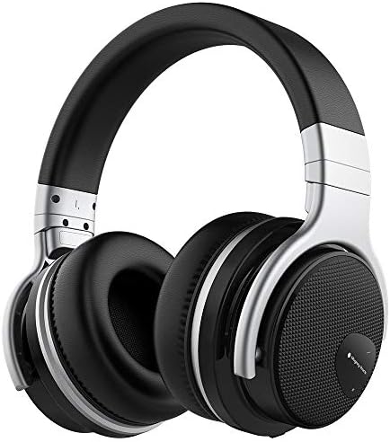 Mighty Rock E7 Active Noise Cancelling Headphones Wireless Bluetooth Headphones Over Ear with Microphone Hi-Fi Deep Bass Comfortable Protein Earpads, 30 Hours Playtime