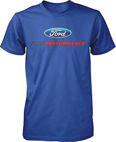 Ford Performance T-Shirt Mustang GT ST Racing (Front Print), Royal