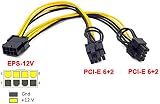 baolongking 2x 8 Pin to Dual 8 Pin PCI-E Power Cable Splitter for Graphics Card view 3