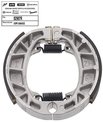 Genuine Vespa Rear Brake Shoes 82907R - OEM Replacement For Vespa ET2, ET4, LX, LXV, S Models