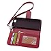 Arae Case for iPhone SE / iPhone 5s, Premium PU Leather Wallet case [Wrist Strap] Flip Folio [Kickstand Feature] with ID&Credit Card Pockets for iPhone SE / 5S / 5 - wine red