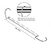 Mishen Magical Space- Saving Chrome Hangers Hook Rack Clothing Organiser, Save Space for Wardrobe, Stainless Steel - Set of 6