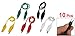 uxcell 53mm Clamp Double-ended Alligator Clips Test Lead Jumper Wire (Pack of 10)