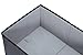 STORAGE MANIAC Large Fabric Storage Basketss Bins, Durable Open Storage Drawer, 3-Pack, Gray