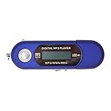 SODIAL(R) Navy blue 8GB LCD Mini MP3 WMA Player FM Radio USB Flash Drive