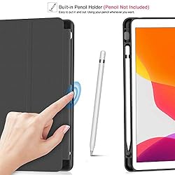 Soke New iPad 10.2 Case with Pencil Holder for iPad