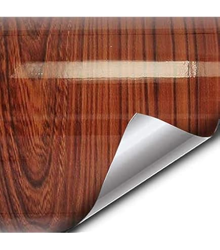Amazon.com: VVIVID High Gloss Red Cedar Striped Wood Grain Faux