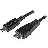 StarTech.com USB C to Micro USB Cable - 3 ft / 1m - USB 3.1 - 10Gbps - Micro USB Cord - USB Type C to Micro USB Cable (USB31CUB1M)