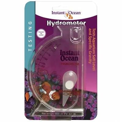 Instant Ocean Aquarium Water Test Hydrometer, Marine Salt &amp; Gravity Lavel Testing Scale
