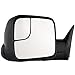 SCITOO Driver and Passenger Manual Side Tow Mirrors 7x10 Flip-Up with Mounting Brackets Replacement fit Dodge Pickup Truck 55156335AD 55156334AD