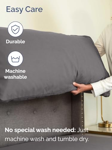 Extra Deep King Sheet Set - 6 Piece Breathable and Cooling Sheets - Hotel Luxury Bed Sheets Set - Easy & Secure Fit - Soft, Wrinkle Free and Comfy Sheets Set - Grey Sheet Set with Extra Deep Pockets