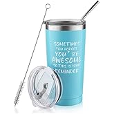 Sivaphe Inspirational Gifts for Men or Women- Stainless Steel Coffee Mug/Tumbler– “Sometimes You Forget You’re Awesome” Gift Idea for Birthday, Coworker, Thank you, Motivational, Best Friend