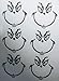 Grinch 6 pack 3 inch each Matte Black Vinyl stickers for Ornaments, Diy, Home project, Christmas, Kids, Fun, Easy, Project, Gift, Boys, Girls, Red, Green, Gold, Black