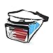 Clear Fanny Pack With Zipper Pockets and Waist Strap, Transparent Vinyl Pouch, Great as Stadium Security Bag, Perfect for Men or Women