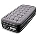 Zoetime Upgraded Twin Air Mattress Blow up Elevated Raised Bed Inflatable Airbed with Built-in Electric Pump, 77 x 39 x 18 inches, Gray
