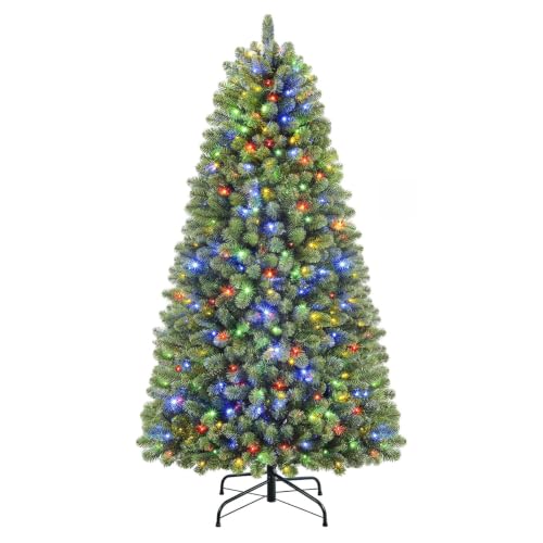 7FT Artificial Prelit Classic Christmas Tree with Remote Control,Timer - Used condition - CA$183.99