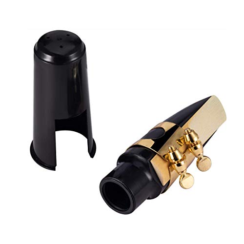 SunTrade Alto Saxophone Mouthpiece Kit Saxophone Parts Accessories with Head,Cap and Reed