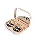 OVERMAL Acrylic Cute Bow False Eyelash Storage Box Makeup Cosmetic Mirror Case Organizer