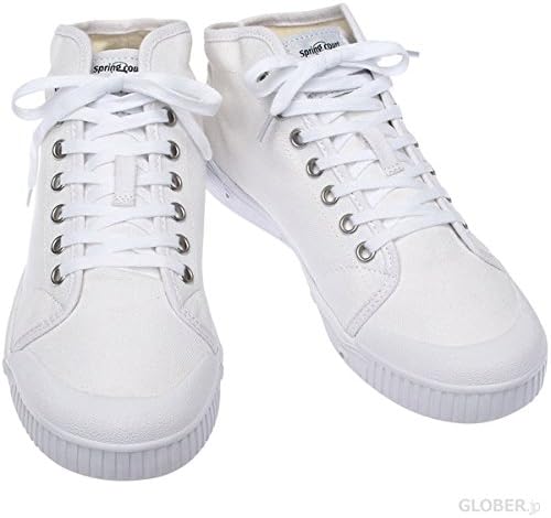 Amazon Spring Court スプリングコート B2n 1 ミッドカットクラシックキャンバススニーカー ホワイト 42 正規販売店 シューズ バッグ