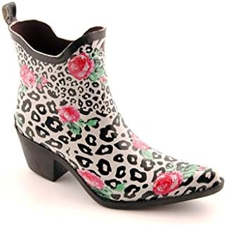 Corkys Women's Foxy Printed Rubber Ankle Boots, Cougar Print, 10 B(M) US