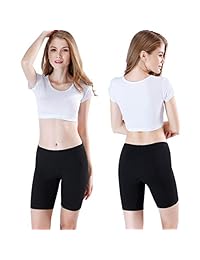 wirarpa - Pantalones cortos de algodón para mujer, para mujer, pantalones cortos de bici