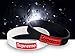 SUPER Q Silicone Bracelet (2 Pack) Black+White Popular Sports Rubber Wristbands for Boys, Girls, Teen, Adult Urban Fashion Style