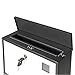 Locking Mailbox Wall Mounted Vertical– Jssmst mailboxes with Key Lock and Newspaper Compartment, Key Lock Drop Box Large Capacity, 14.3 x 3.8 x 11.8 Inch, White，SM-HPB911WN