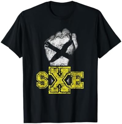 Amazon.com: X Straight Edge Hardcore Punk Rock Band T-Shirt