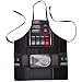 Star Wars Darth Vader Apron, Oven Mitts and Pot Holder Trivet Set - Cook, Grill and Bake on The Dark Side - One Size - 4 Piece Set