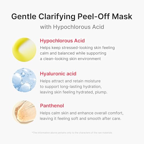 medicube Hypochlorous Acid Peel Mask 3EA | Peel-Off Sheet Mask for Excess Sebum, Pores & Blackheads | Panthenol, Hyaluronic acid for Hydrating & Pore-Refining Care | Korean Skincare, (13ml X 3ea)