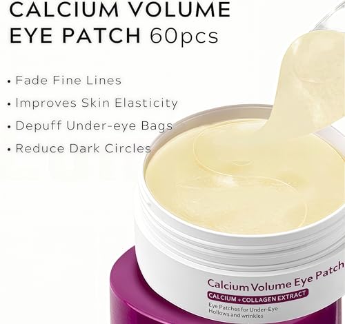 Artiwell Cementere Calcium Volume Multi Balm + Calcium Volume Eye Patches, Calcium Multi Balm Stick, Under Eye Masks for Puffy Eyes, Dark Circles, Wrinkles, Firming & Anti Aging Korean Skincare Set