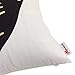Monkeysell Bronzing Flannel Home Pillowcases Throw Pillow Cover Black and White Striped Love Pattern Pillow Case Decorative Cushion