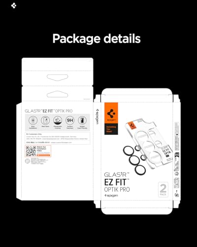 Spigen GLAStR EZ-Fit Optik PRO for Samsung Galaxy S26 ULTRA Camera Lens Screen Protector - Black [2 PACK]