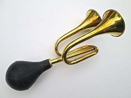 Amazon Com Double Bell Brass Bulb Horn Musical Instruments