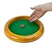 Wiz Dice 12-inch Felt-Lined Wooden Dice Trays (Round)