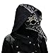 steel master Steampunk Doctors Mask PU Leather Long Nose Mask Cosplay Black Beak Mask Costume Props