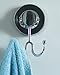 MySweetHome Hook Holder with Suction Cup and Double Hooks, Chrome