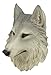 Ebros Grey Wind Direwolf Gray Wolf Mini Wall Decor Timber Wolf Canis Lupus Mini Wall Plaque Bust Sculpture Woodlands Rustic Nature Lovers Decor