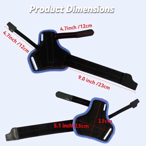 LBOYLOVE® 2 in 1 Thumb Brace, Removable Thumb Spica Splint Left Right Hand with 3 Level Stability, Reversible Thumb Support for CMC, Trigger Thumb (Blue)