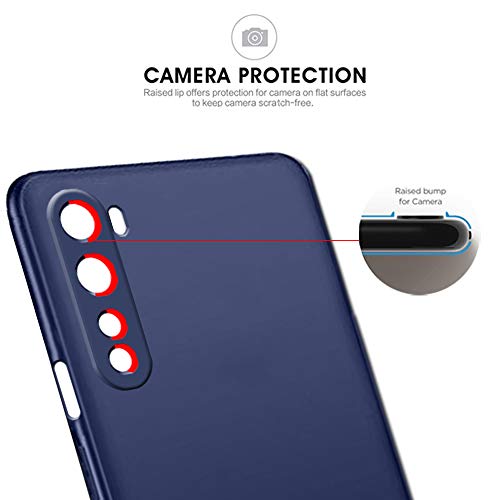TheGiftKart Protective Sleek OnePlus Nord Back Cover Case | Soft TPU Rubberised Matte Cover | Complete Camera Protection