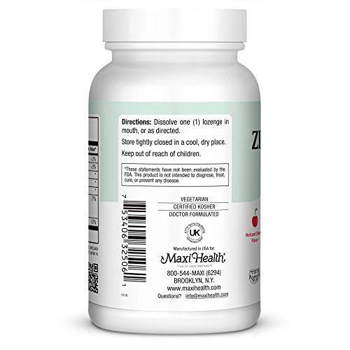 Zinc Lozenge Zinc Citrate with Vitamin C Cherry Flavor Highest