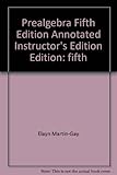 Paperback Prealgebra Fifth Edition Annotated Instructor's Edition Book