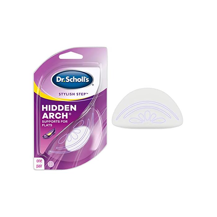 Dr. Scholl's Hidden Arch Supports for Flats (One Size) // Discreet Supports with Soft Gel Comfortably Support Arches to…