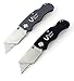 Set of 2 Vulcan Gear Utility Knives Box Cutter Set with 10 Extra Blades Included