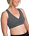 Kindred Bravely French Terry Racerback Busty Nursing Sleep Bra for E, F, G, H, I Cup | Maternity Bra for Breastfeeding (XX-Large-Busty, Grey)