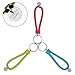 TWDRer 24 PCS Leather Key Chain Key Chain Rings Bulk with Tassel for Tassel Keychain Knitted Key Chain Key Rings