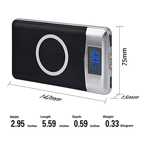 image for [Qi Standard]Sonmer 2-in-1 10000mAh Power Bank(2 USB Port) Wireless Ch
