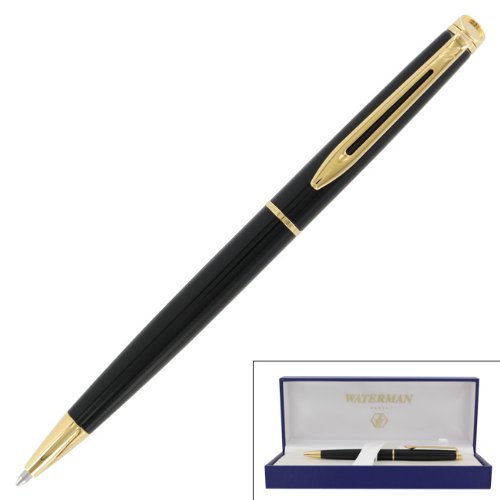 Waterman Hemisphere Black GT (Gold Trim) Ballpoint Pen – 1782292
