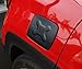 FMtoppeak Aluminum Fuel Filler Door Cover Gas Tank Cap for Jeep Renegade 2014 UP Black